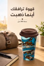 ⁦كوب سفر De'Longhi DLSC055 من السيراميك مزدوج الجدار بسعة 300 مل⁩ - الصورة ⁦2⁩