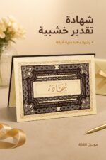 ⁦شهادة تقدير خشبية مزخرفة - موديل 4588⁩ - الصورة ⁦2⁩