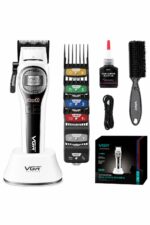 ماكينة حلاقة VGR 888C بمحرك BLDC 8000RPM وطقم كامل