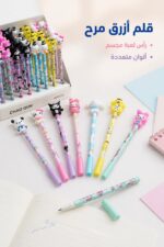 ⁦قلم أزرق CHAO QUN برأس لعبة ملون - موديل 6567⁩ - الصورة ⁦2⁩