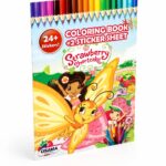 دفتر ارسم ولون Strawberry Shortcake مع ملصقات - موديل 16560