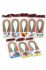 مجموعة ورق Quilling ملون للأشغال الفنية 16 لون - 12489