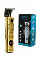 ماكينة حلاقة VGR VL-097 احترافية ذهبية بشاشة LED وTurbo