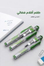 ⁦قلم الرجل الفضائي أخضر بحبر أزرق - طقم 2، موديل 7235⁩ - الصورة ⁦2⁩