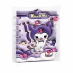 دفتر ملاحظات صغير بتصميم Kuromi بنفسجي - موديل 14604