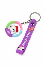 ميدالية مفاتيح سيليكون Hello Kitty بقشاط موديل 1448384