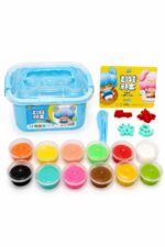 معجون فوم Super Light Clay للأطفال 12 قطعة بعلبة تخزين 7825805