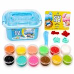 معجون فوم Super Light Clay للأطفال 12 قطعة بعلبة تخزين 7825805