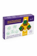 أختام خشبية للأرقام الإنجليزية والأشكال 30 قطعة - 631