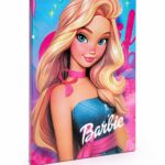 دفتر ذكريات فني A5 بتصميم Barbie ومطاطة - موديل 8815