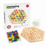 لعبة MUWANZI الخشبية Interlocking Chess Pieces 36+ أشهر موديل 8075065