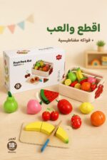 ⁦لعبة فواكه خشبية مغناطيسية MUWANZI Fruit Park Cut 5456768⁩ - الصورة ⁦2⁩