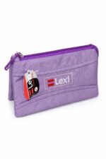 مقلمة Lexi قماشية مثلثة بسحاب واحد - موديل 9125