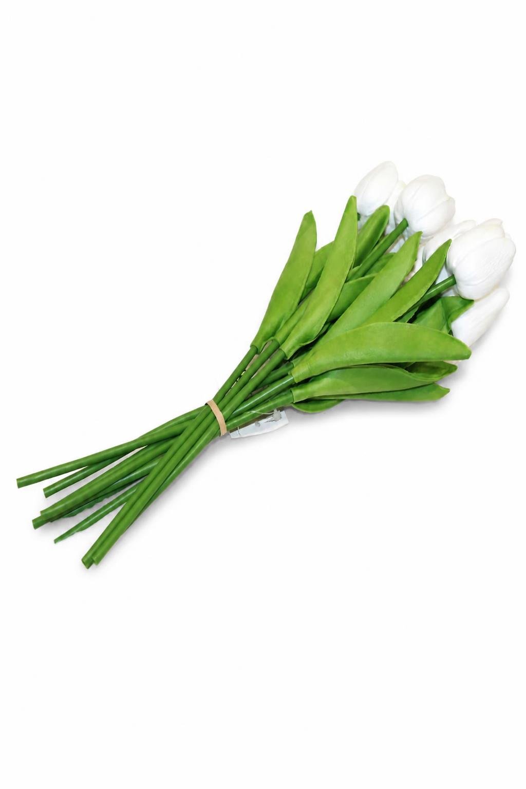 16e7f1fa-4f6d-4778-bc48-10815ea67835.jpg باقة ورد توليب أبيض 10 قطع للزينة - موديل 12972 - الصورة 1