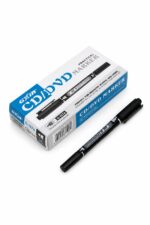 قلم CD/DVD Gixin بطرفين وحبر دائم أسود - 7215