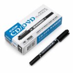 قلم CD/DVD Gixin بطرفين وحبر دائم أسود - 7215