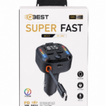 مشغل MP3 وشاحن سيارة QBest QB212 PD 30W مع Type-C