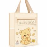 حقيبة أطفال توت باغ صفراء برسمة Happy Bear - 7837540