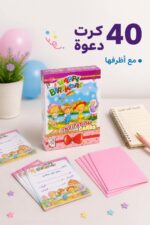⁦بطاقات دعوة عيد ميلاد 40 كرت مع أظرف - موديل 6189871⁩ - الصورة ⁦2⁩