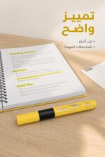 ⁦قلم هاي لايتر zero مسطح أصفر موديل 16455⁩ - الصورة ⁦2⁩