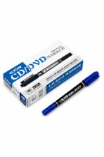 قلم Gixin CD/DVD بطرفين وحبر أزرق دائم - موديل 7217