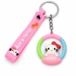 علاقة مفاتيح سيليكون Hello Kitty مع قشاط - 8225163