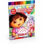دفتر تلوين Dora the Explorer مع ستيكرز - موديل 16553