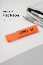 ⁦قلم هاي لايتر zero MISS Flat Neon برتقالي - موديل 16468⁩ - الصورة ⁦3⁩