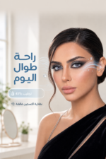 ⁦عدسات لاصقة ملونة Adera أزرق ثلجي - Husky⁩ - الصورة ⁦3⁩