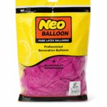 بوالين NEO لاتكس للتزيين لون توتي، 50 بالون - 8864458