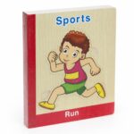 كتاب بزل خشبي إنكليزي عن الرياضة - Run موديل 9698532
