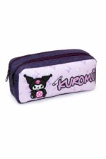 مقلمة مدرسية قماشية Kuromi بسحابين مع لعبة - 3795834