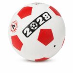 طابة كرة قدم 2028 باللونين الأبيض والأحمر - 15615