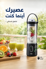 ⁦خلاط عصير محمول Dsp Kj2206 لاسلكي بسعة 400ml⁩ - الصورة ⁦2⁩