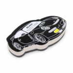 مساحة وايت بورد مغناطيسية ALMAS بتصميم سيارة سوداء - 6673