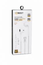 سماعات QBest QB707 سلكية Type-C بميكروفون وتحكم بالصوت
