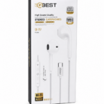 سماعات QBest QB707 سلكية Type-C بميكروفون وتحكم بالصوت