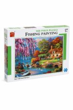 علبة بزل Fishing Painting 500 قطعة - موديل 9449439