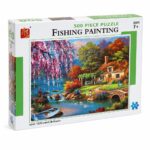 علبة بزل Fishing Painting 500 قطعة - موديل 9449439