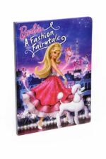 دفتر ذكريات فني A5 مع مطاطة بتصميم Barbie - موديل 8817