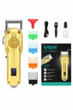 ماكينة حلاقة شعر VGR V-672 لاسلكية 2000mAh بشاشة LED