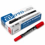 قلم Gxin CD/DVD أحمر بطرفين للأسطح الملساء - موديل 7216