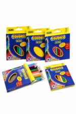 ألوان خشب New Elite COLORES 12 لون قصيرة برأس سميك - 8782