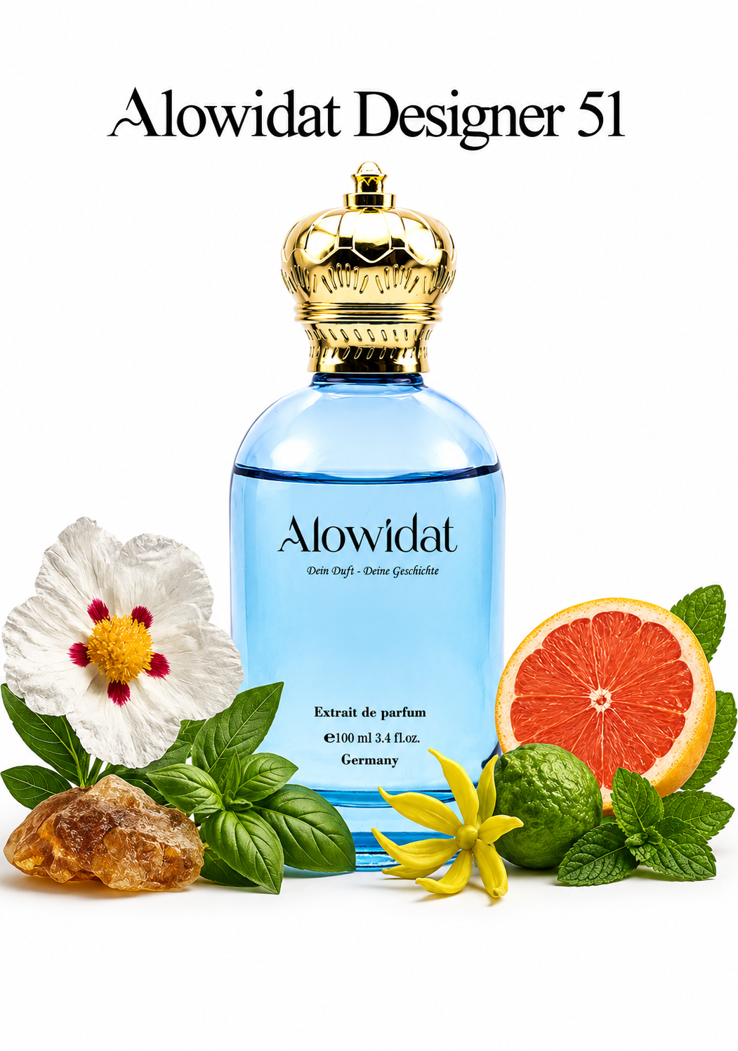 2ee0a053-e22a-475a-add6-f6973c8174c3 عطر رجالي Alowidat Designer 51 – حمضي عطري بلمسة خشبية عنبرية - الصورة 1