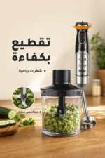 ⁦خلاط يدوي DSP 4 في 1 بقدرة 800 Watts وسعة 600 ml - km1152⁩ - الصورة ⁦3⁩