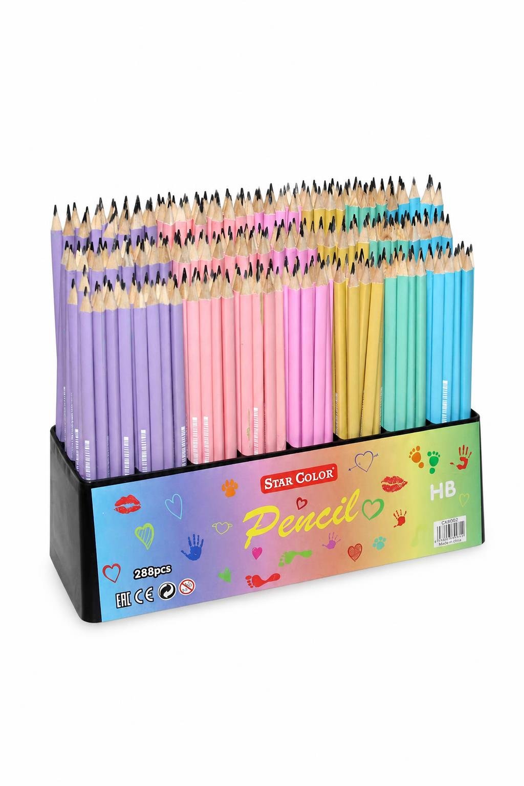 31aa36a9-ed14-492e-aeb9-0c4ab0a2b917.jpg أقلام رصاص خشبية Star Color HB بممحاة 288 قطعة - 8920 - الصورة 1