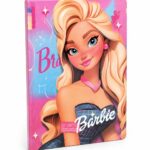 دفتر ذكريات فني A5 بتصميم Barbie مع مطاطة - موديل 8818