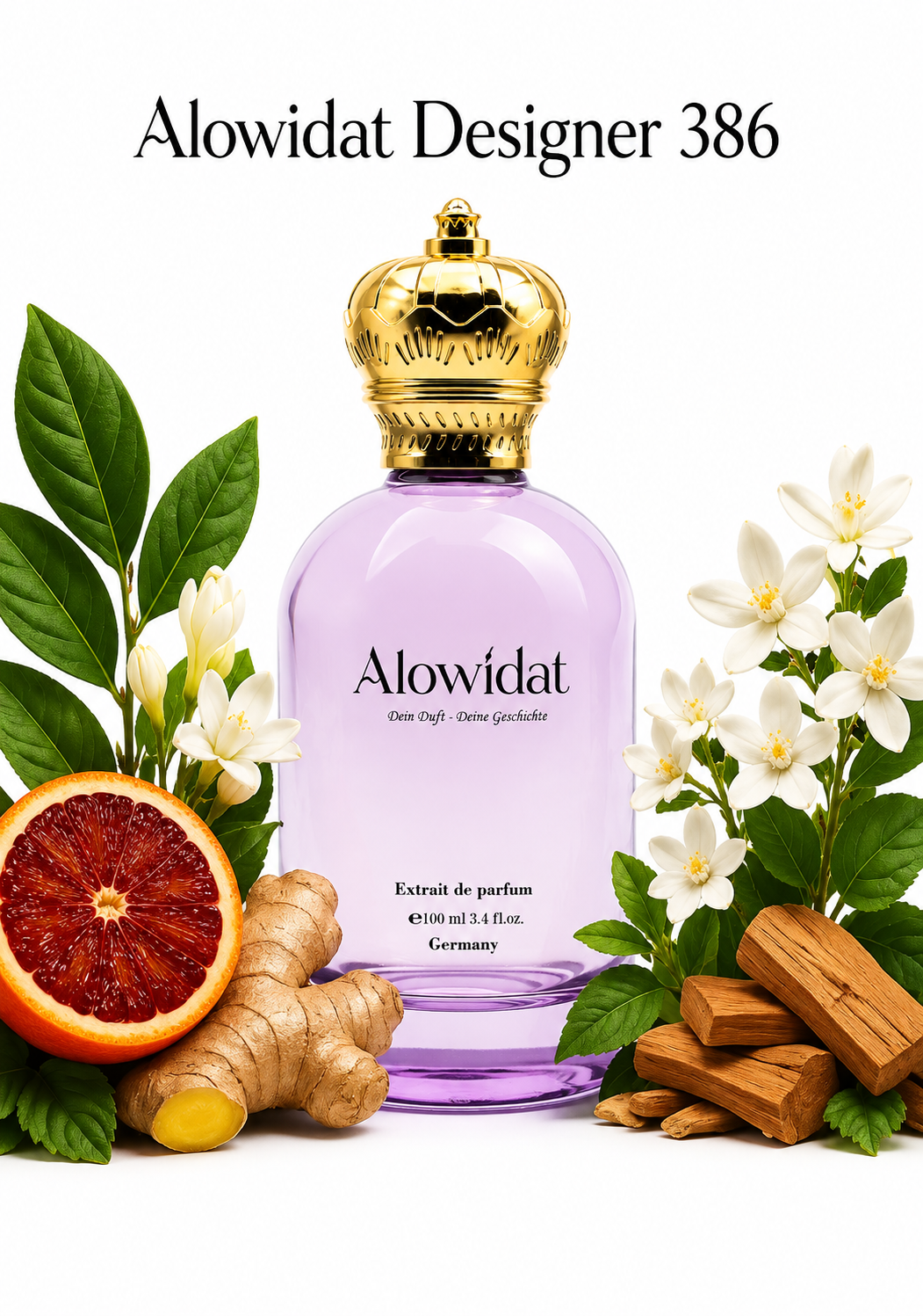 32e966f1-2d78-46ab-ac6e-77a0f41239ec عطر نسائي Alowidat Designer 386 – زهري حمضي بلمسة خشبية دافئة - الصورة 1
