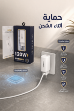 ⁦شاحن QBest Type-C فائق السرعة 120 واط QB120W⁩ - الصورة ⁦4⁩