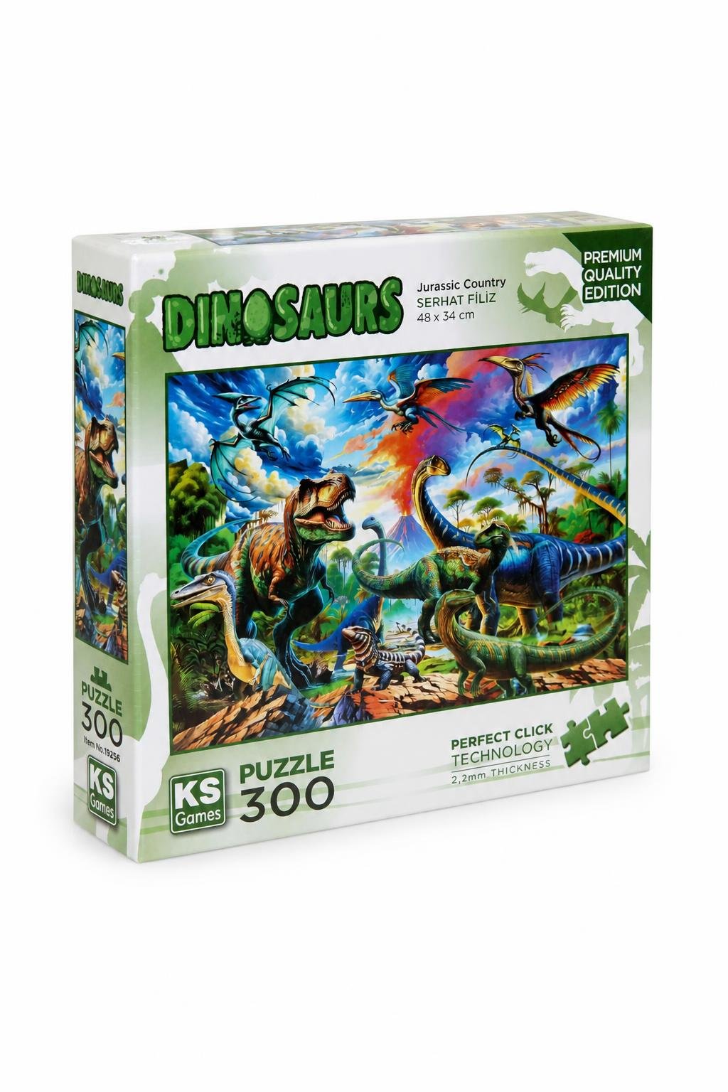 350c9805-4ddc-4978-808c-b49d687e8f51-1.jpg بازل KS Games Dinosaurs 300 قطعة 48 x 34 cm - موديل 12426 - الصورة 1